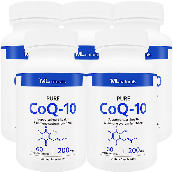 My Life 내추럴스 코큐텐 CoQ-10 200mg, 60정, 5개