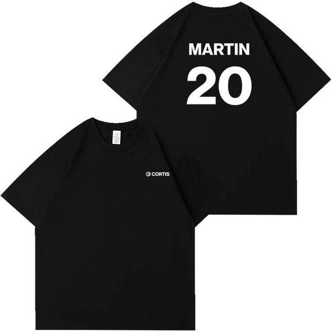 CORTIS Color Outside The Lines 演唱會周邊短袖T恤, 1個, MARTIN-黑色L