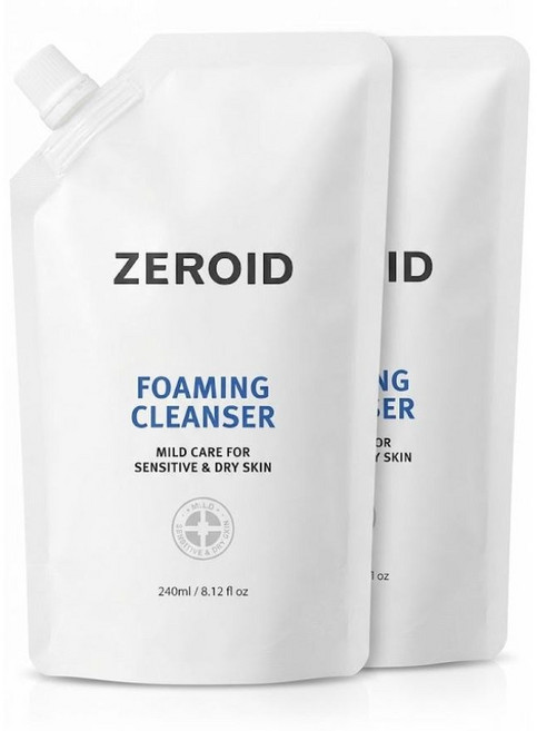 제로이드 포밍 클렌저 리필 1+1 세트, 2개, 240ml