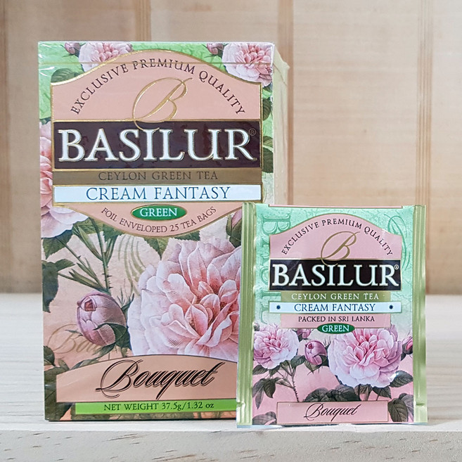 [베질루르] 핑크 크림 판타지 25티백, 25개입, 1.5g