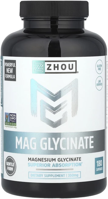 Zhou Nutrition Mag 글리시네이트 캡슐 180정, ZhouNutritionMag글리시네이트캡슐180정, 1개 - 쿠팡