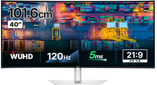 델 WUHD 울트라샤프 IPS Black 21:9 120Hz 모니터, 101.6cm, U4025QW (40인치)