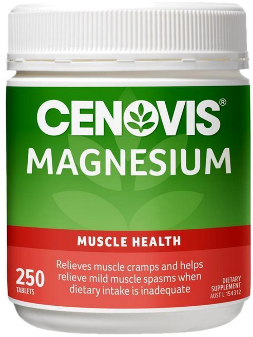 호주산 명품 세노비스 마그네슘 비타민 B6 식이 망간 함유 복합 영양제 대용량 벌크 팩 250정, 1개