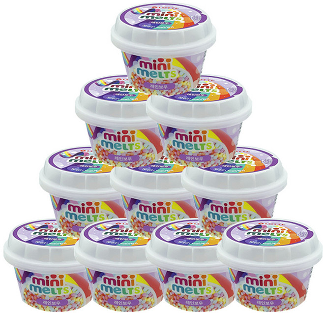 미니멜츠 구슬아이스크림 레인보우, 50g, 10개