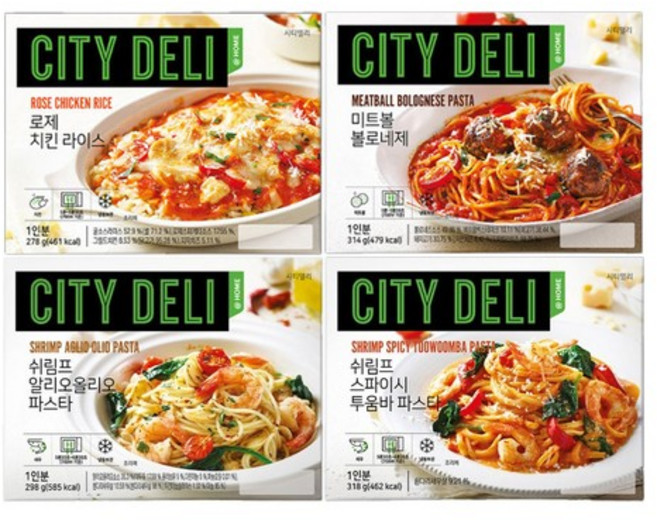 시티델리 미식 파스타&라이스 골라담기 8입, 1개