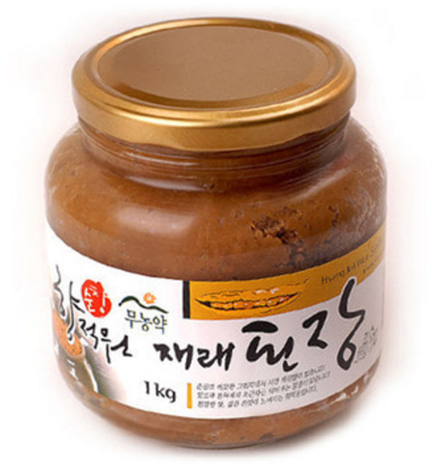 김치원 재래된장1kg 유리병 순창전통, 1kg, 1개