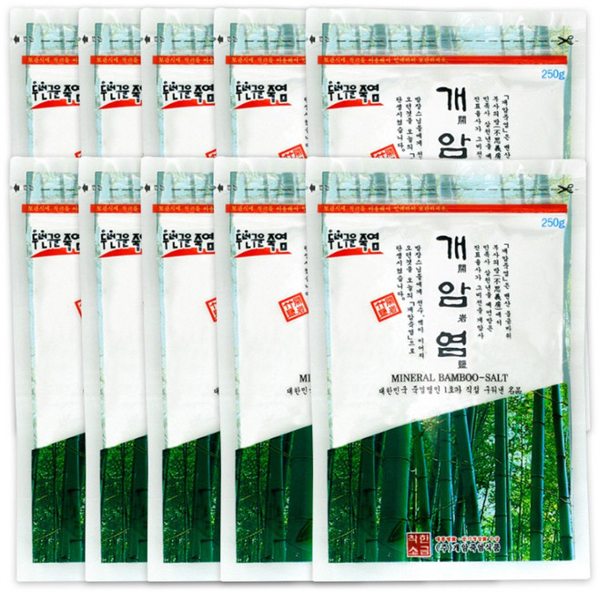 개암죽염 2회 개암염 250g, 10개