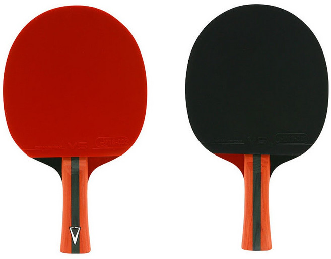 참피온 탁구채 V2 쉐이크 탁구 라켓 어린이 초등학생 초보 입문자용, 상세페이지참조, 1개