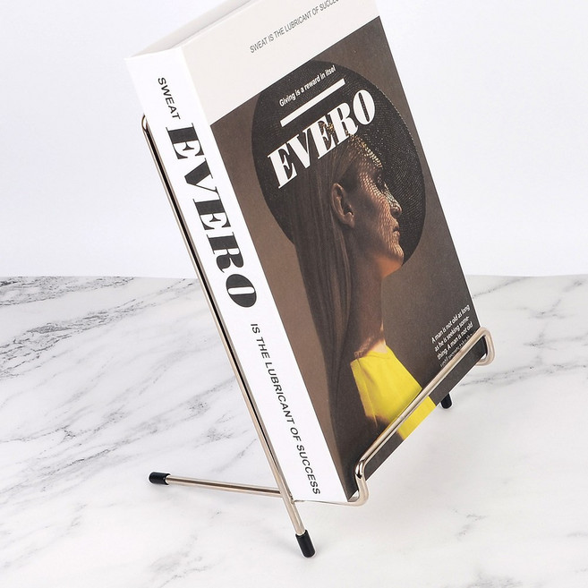 사진 그림 포스터 액자 테이블 스탠드 철제 거치대, 1개, 실버계열