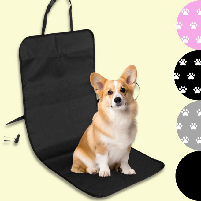 루아리브 반려동물 자동차 매트 좌석 시트 방수, 1개, 루아블랙