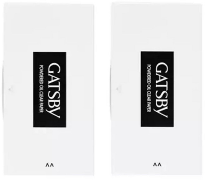 GATSBY 갸스비 대용량 남성여성 페이스기름종이 파우더 타입 70매 2팩, 2개