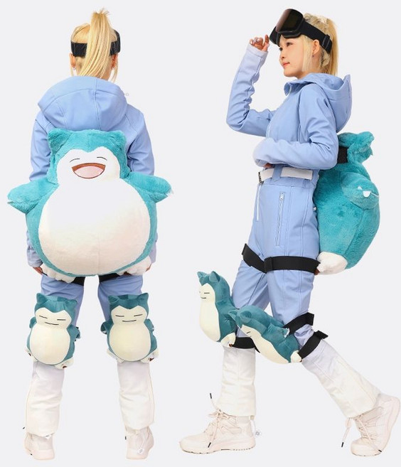 거북이엉덩이보호대 스키 보호 낙하 꼬리뼈 거북이 짧은 엉덩이 방수 힙패드 무릎패드 부드러운 핑크스트로베리베어, 엉덩이 보호대+무릎 보호대, 카비몬스터