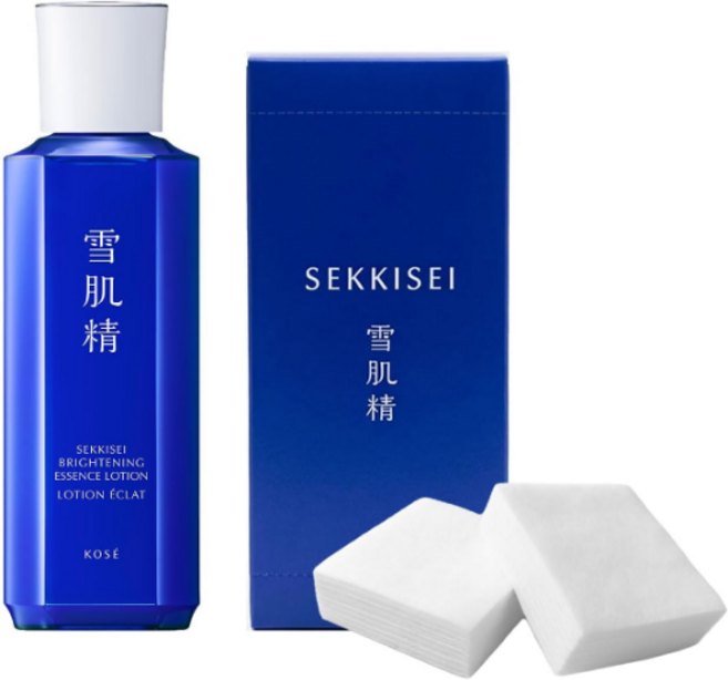 코세 KOSE 설기정 Sekkisei 브라이트닝 에센스 로션 200ml + 화장솜 40매 기획세트, 1세트