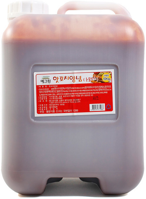 예그린 핫꼬치양념 눈물, 1개, 10kg