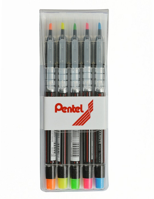飛龍 Pentel 螢光筆 S512-5 (5色組), 1個