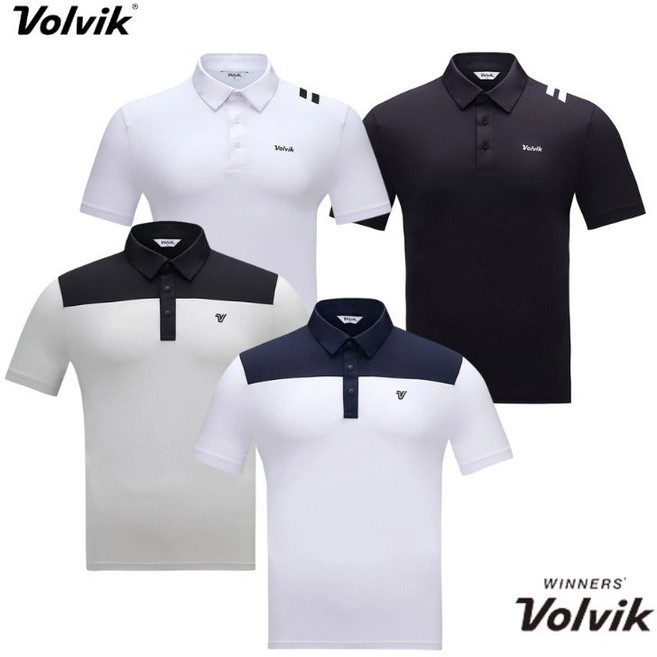 (신상) 24 SS 볼빅 반소매 폴로 티셔츠 남성 골프의류 골프티 스탠다드 핏