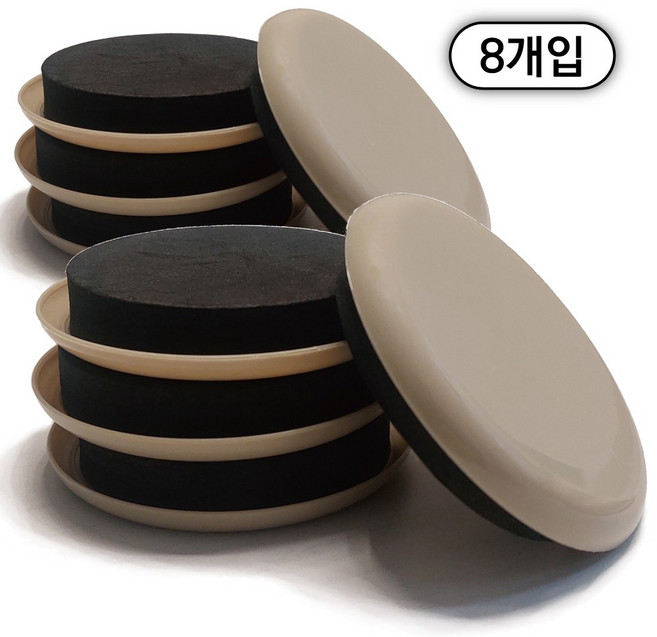 센스의여왕 가구이동 슬라이더 가구 받침 슬라이딩 패드, 8개