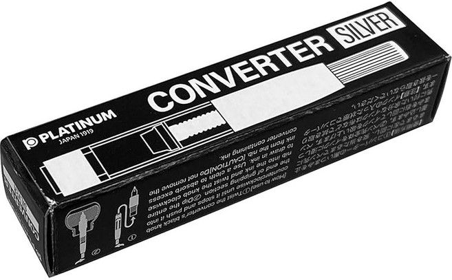 플래티넘 만년필 만년필용 컨버터실버 700A#9 단품, 상세페이지 참조, 1개