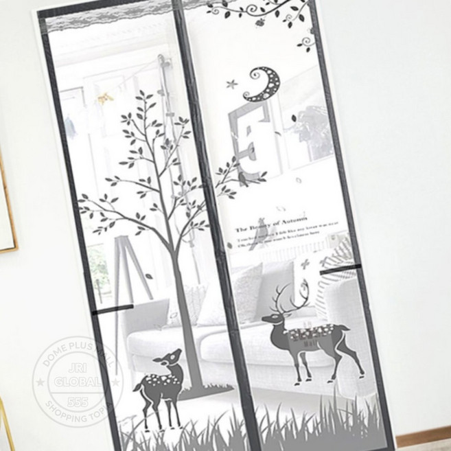 일꾼몰 문 모기장 90x200cm 그레이 현관문모기장