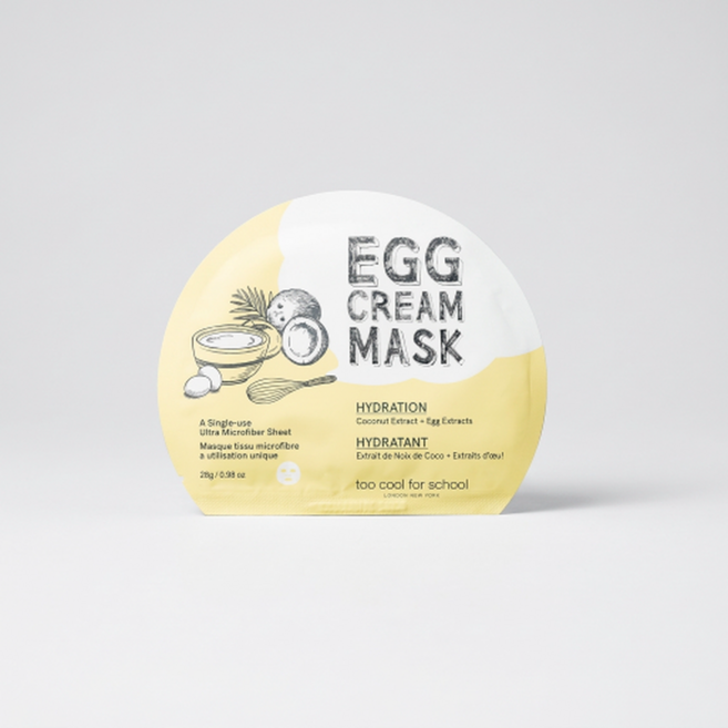 투쿨포스쿨 에그 크림 마스크_하이드레이션, 1개, 1개입