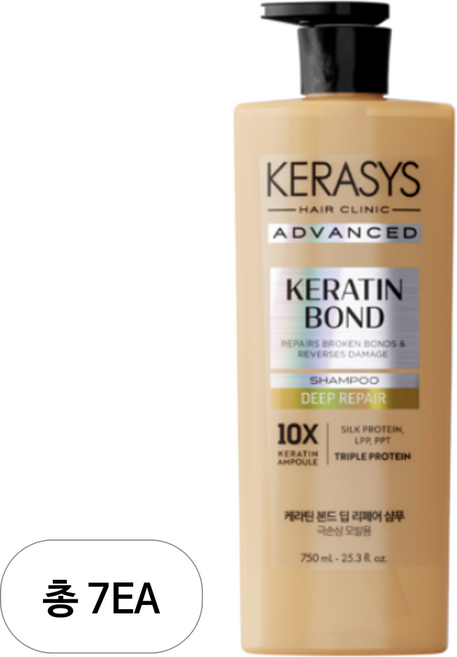 케라시스 어드밴스드 케라틴 본드 딥 리페어 샴푸, 750ml, 7개