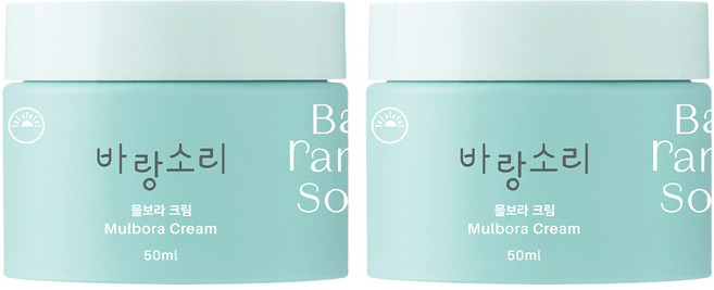 [바랑소리 물보라 크림] 건조한 피부에 끈적임 없이 흡수력이 뛰어난 산뜻한 수분크림, 2개, 50ml