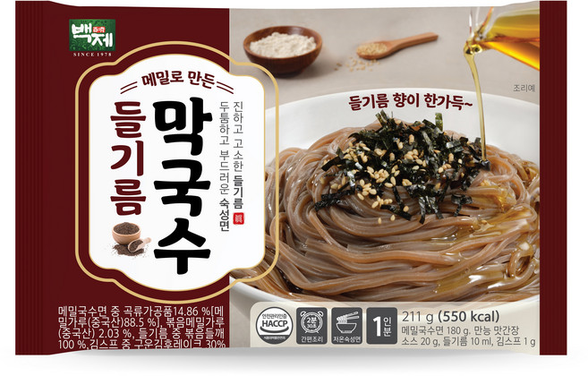 백제 들기름 메밀 막국수, 20개, 211g