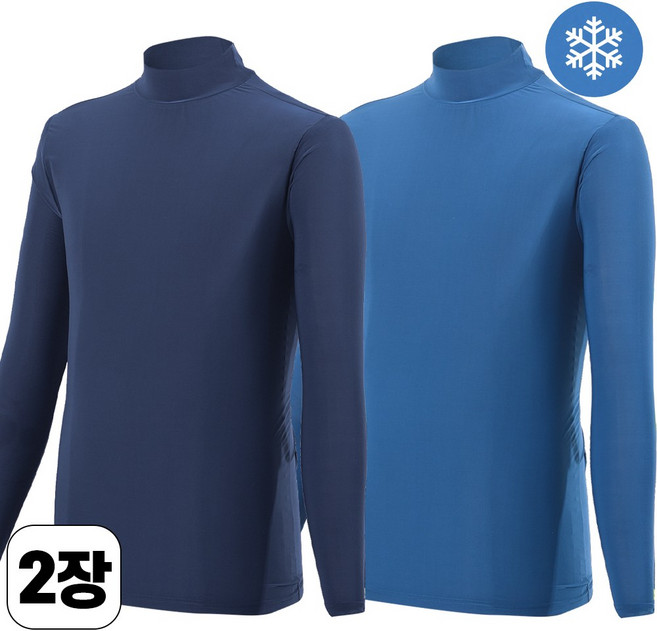 워킹맨 아울렛 1+1 봄 여름 시즌 냉감 쿨 반목폴라티 기능성 하프넥 스판 티셔츠 작업복 근무복 현장복 내의 빅사이즈 A108