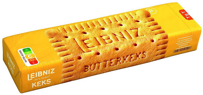 독일 라이프니츠 Leibniz Leibniz Butterkeks 30% 설탕을 줄인 슈가 쇼트브레드 버터 비스킷, 10개, 150g