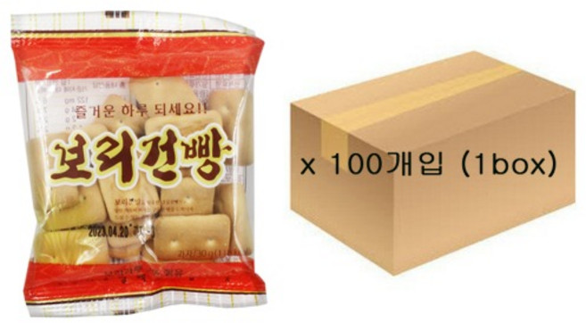 금풍제과 보리건빵, 30g, 100개