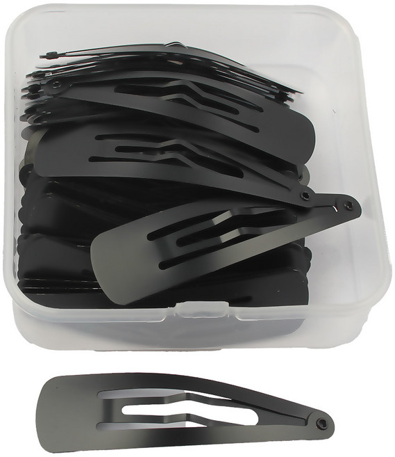 똑딱핀 대용량 똑딱이핀 검정 무광