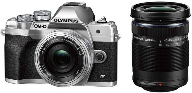 OLYMPUS 미러리스 SLR 카메라 OM-D E-M10 MarkIV EZ 더블 줌 키트 실버, 02 블랙_02 바디_01 본체