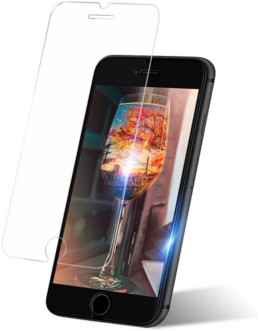씨앤지몰 아이폰 6플러스 / 7플러스 / 8플러스 액정 보호 방탄 강화 유리 핸드폰 휴대폰 필름, 2매