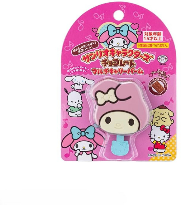 반다이(BANDAI) 산리오 캐릭터즈 초콜릿 멀티 캐리밤 마이멜로디, 1g, 1개