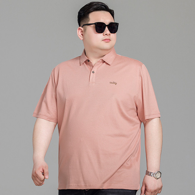 大碼短袖polo衫男裝夏季商務休閒加肥加大寬鬆百搭簡約翻領T恤衫