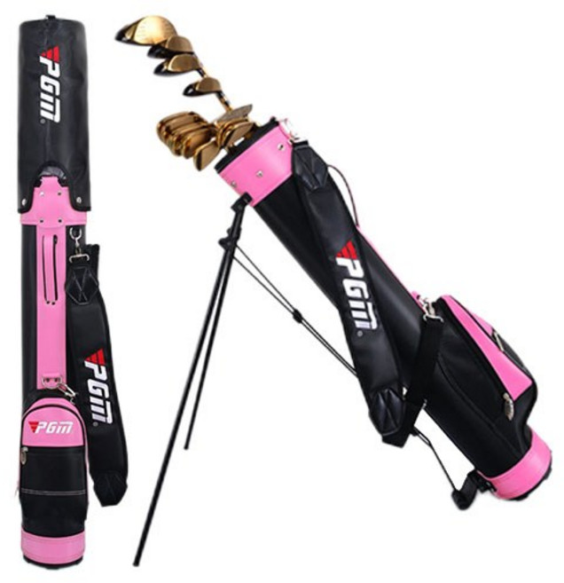 PGM 경량 골프 스탠드 하프백 남녀공용, 핑크