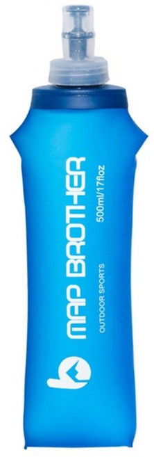 250ml 500ml TPU 소프트 플라스크 접이식 접이식 물병 야외 여행 스포츠 러닝 주전자 수화 팩 가방 조끼, 500ml × 1개