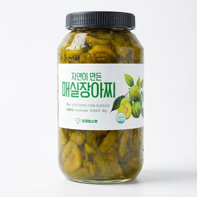 로컬바스켓 직접기른 수제 매실장아찌, 1kg, 1개