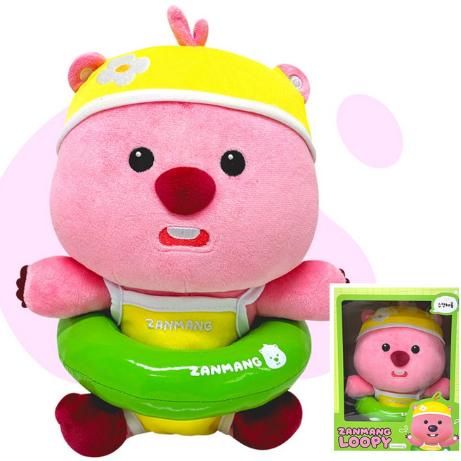 잔망루피 인형 수영 25CM, 1개, 핑크