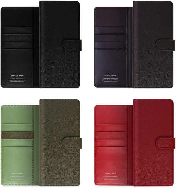 갤럭시 A71 5G(A716) 에디터 심플D 베이직 다이어리 휴대폰 핸드폰 가죽 케이스