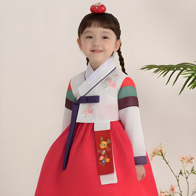 예가한복 여아용 7020 튤립나래 한복세트