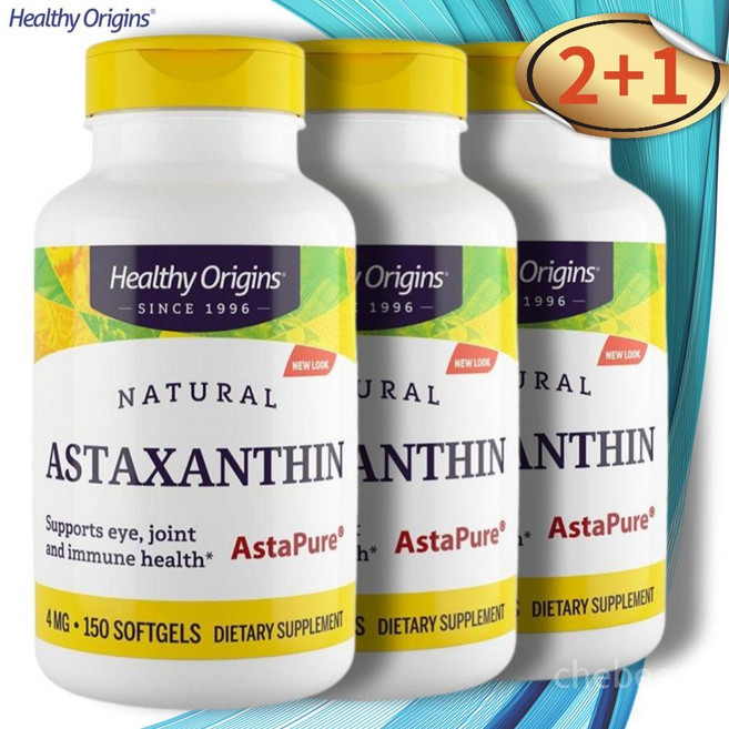헬시오리진스 아스타잔틴 루테인 아스타퓨어 4mg, 3개, 150정