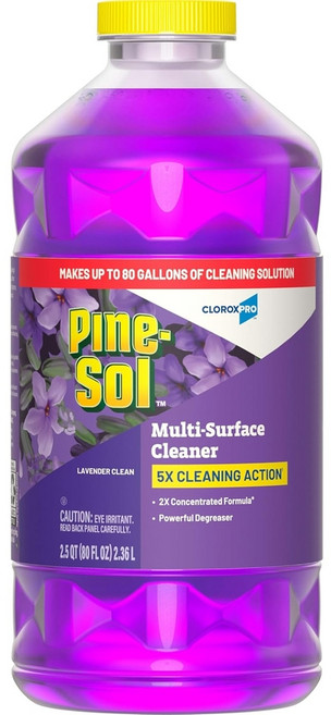 Pine-Sol 파인솔 바닥 세정제 다목적 표면 클리너 2배 농축 라벤더향 2.36L MS, 1개