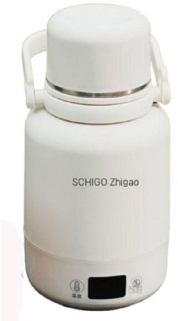 충전식포트 보온병 700ml 이중뚜껑 온도조절 대용량 무선 휴대용, D. 1L 스텐 316