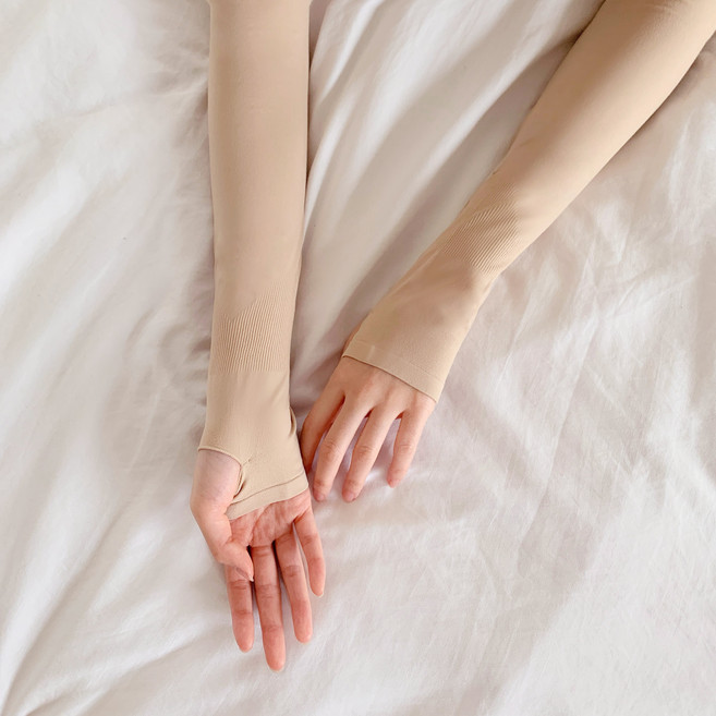 시큐어핏 살색 골프 쿨토시 팔토시 양손 1+1, 스킨, 손등커버형