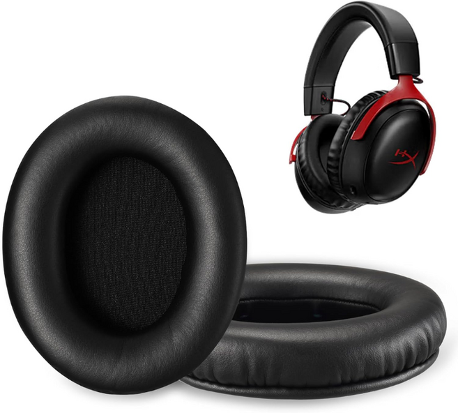 킹스톤 하이퍼엑스 cloud 2 3 알파 스팅어 이어 패드 호환 쿠션 커버 귀마개 헤드폰 헤드셋 캡 솜 스펀지 쿨링 통풍, PU