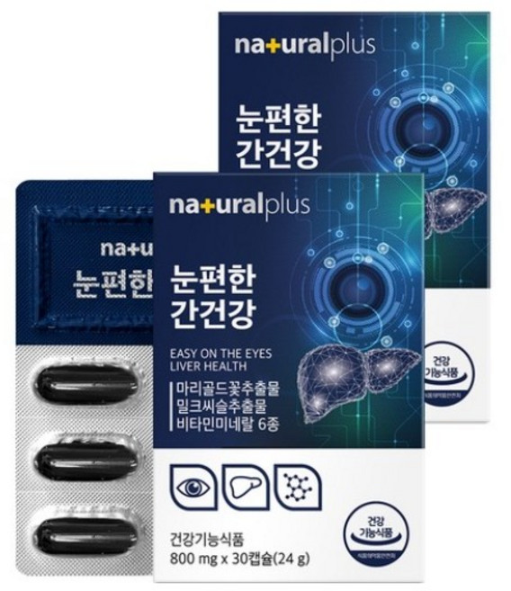 내츄럴플러스 눈편한 간건강 밀크시슬 24g, 10개