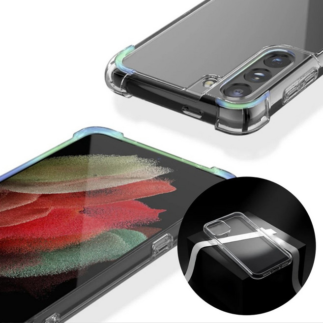 아모하 카메라 풀커버 에어 범퍼 가드 방탄 젤하드 클리어 투명 아이폰 12 프로 맥스 미니 케이스