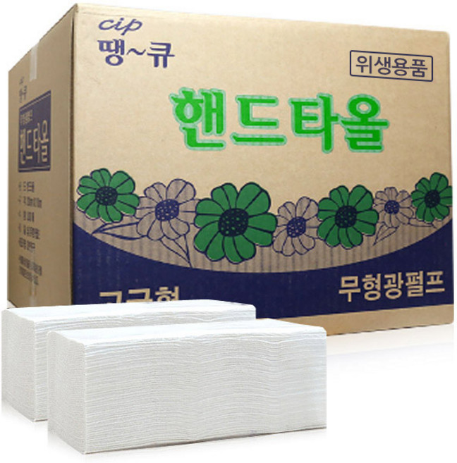 땡큐 무형광 펄프 핸드타올, 4000개입, 1개
