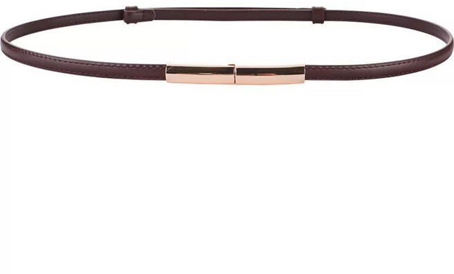 라온투유 여성용 심플 레이어드 가죽 벨트